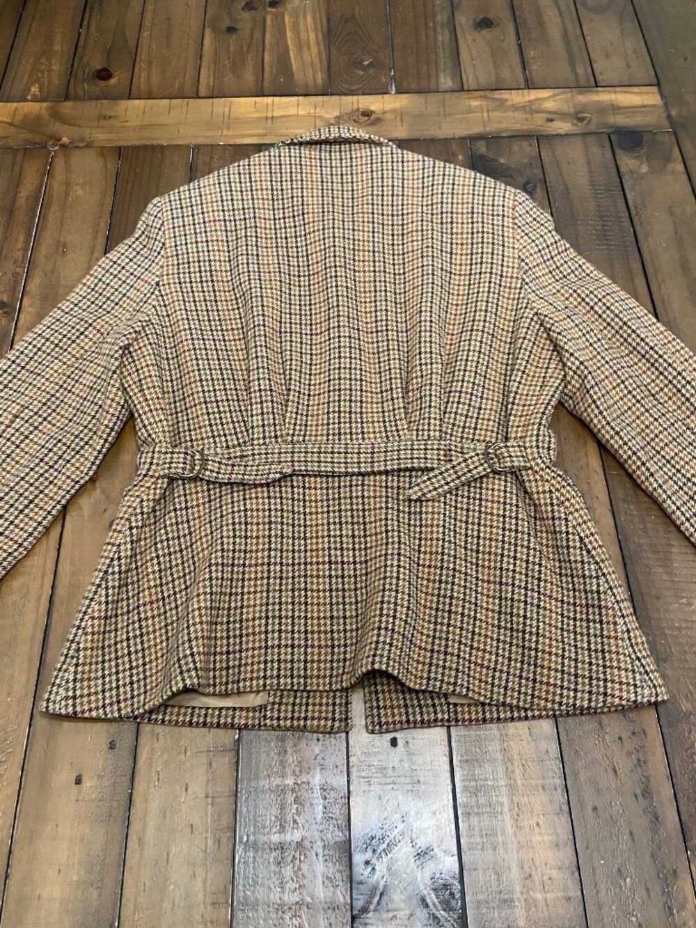 VTG Ralph Lauren Wool Houndstooth Riding Jacket 10 - Picture 8 of 11